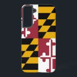 Drapeau Coque Samsung Galaxy S22 Plus du Maryland<br><div class="desc">Transformez votre Samsung Galaxy S22 Plus en une célébration de la fierté du Maryland grâce à notre couverture téléphonique exclusive avec le drapeau de l'État! Réalisée avec une attention minutieuse aux détails, cette couverture présente fièrement les éléments distinctifs du drapeau du Maryland. Il présente une conception unique de quadrants alternés...</div>