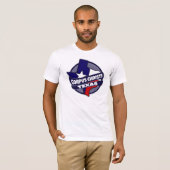 Drapeau Corpus Christi Texas tshirt d'éclatement (Devant entier)