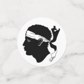 Drapeau corse Table Confetti (Petit recto)