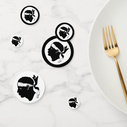 Drapeau corse Table Confetti (Groupe)
