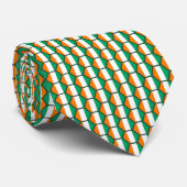 Drapeau Côte d'Ivoire Cravate de peigne de miel (Roulé)