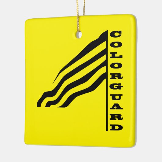 Drapeau couleur ornement en céramique (Gauche)