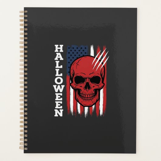 Drapeau crâne Halloween Vector Design_1 (Devant)