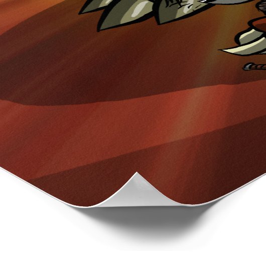 Drapeau Crimson : Affiche Villas (Coin)