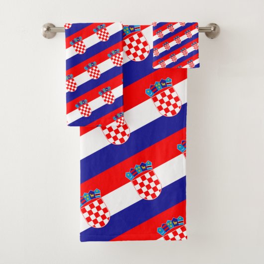 Drapeau croate et voyage en Croatie, vacances/spor (En situation)