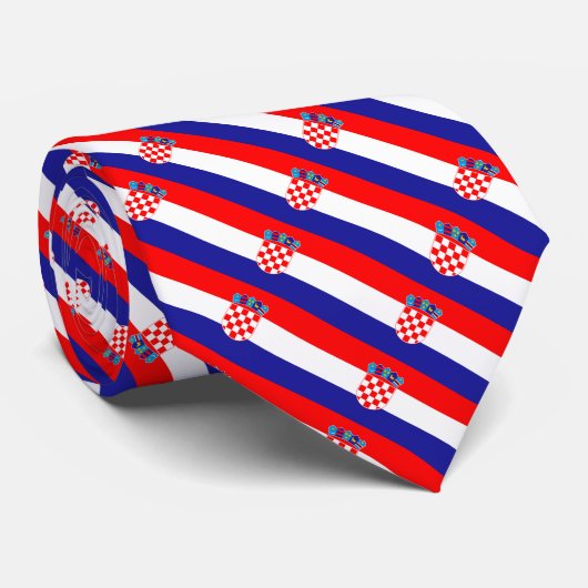 Drapeau croate motif Cravate (Roulé)