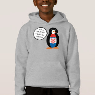 Drapeau croate Ms Penguin parlante Personnalisé
