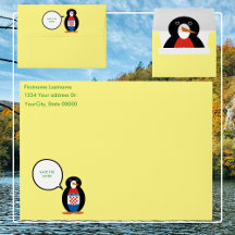 Drapeau croate parlant Ms Pingouin Personnalisé 