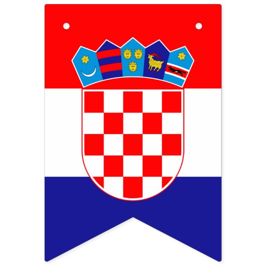 Drapeau croate & Parti Croatie Bannières / Mariage (Deuxième drapeau)