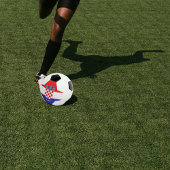 Drapeau Croate Personnalisé Avec Nom Bal De Footba