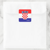Drapeau croate & sticker de mode Croatie/sports (Sac)
