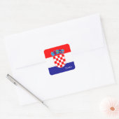 Drapeau croate & sticker de mode Croatie/sports (Enveloppe)