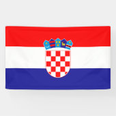 Drapeau Croatie Bannière (Horizontal)