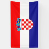 Drapeau Croatie Bannière (Vertical)