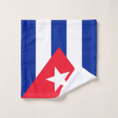 Drapeau Cuba (Gant de toilette)