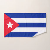 Drapeau Cuba (Serviette à main)