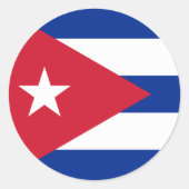 Drapeau Cuba Sticker (Devant)
