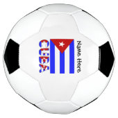 Drapeau cubain Cuba Bleu clair Nom personnalisé (Tourné)