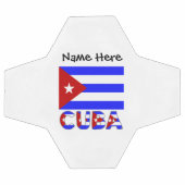 Drapeau cubain Cuba Bleu clair Nom personnalisé (Plat)