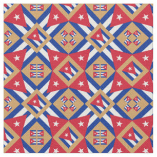 Drapeau cubain et mode cubain tendance Tissu GLD