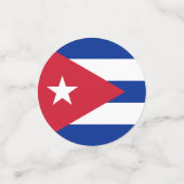 Drapeau cubain Table Confetti (Petit recto)