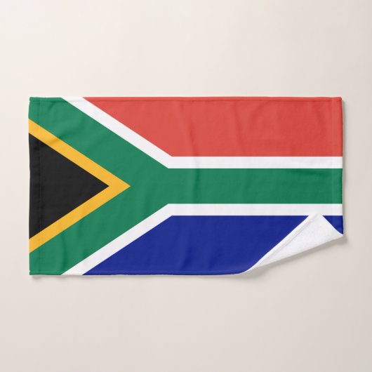 Drapeau d'Afrique du Sud (Serviette à main)