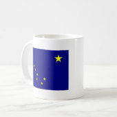 Drapeau d'Alaska + Tasse de carte (Devant gauche)