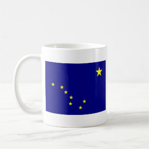 Drapeau d'Alaska + Tasse de carte