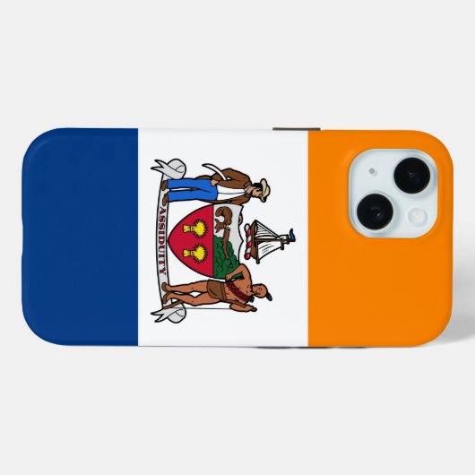 Drapeau d'Albany, New York iPhone / coque ipad (Verso (horizontal))