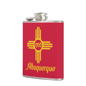 Drapeau d'Albuquerque, Nouveau-Mexique Flacon de h (Gauche)
