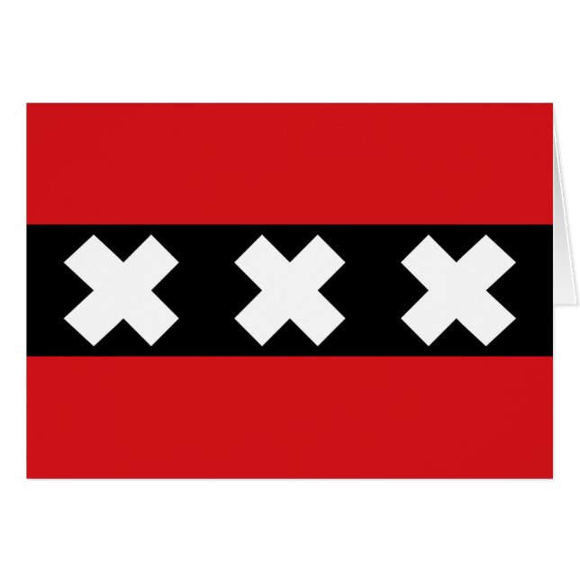 Drapeau d'Amsterdam (Devant horizontal)