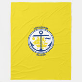 Drapeau d'Anchorage, couverture en polaire de l'Al (Devant)