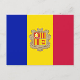 Drapeau d'Andorre Carte postale