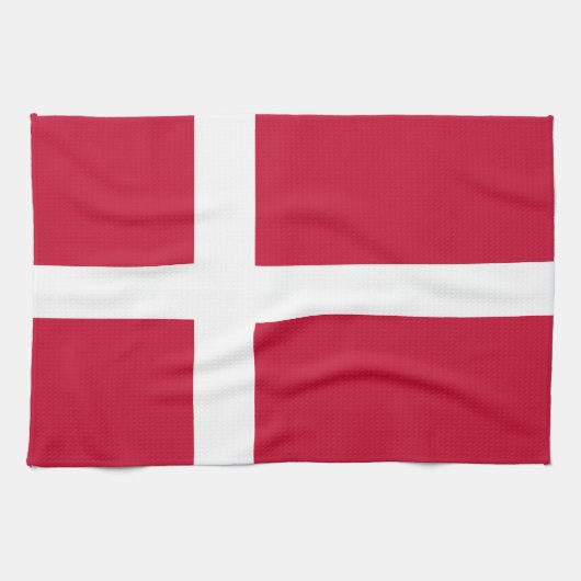 Drapeau Danemark Serviettes de cuisine (Horizontal)