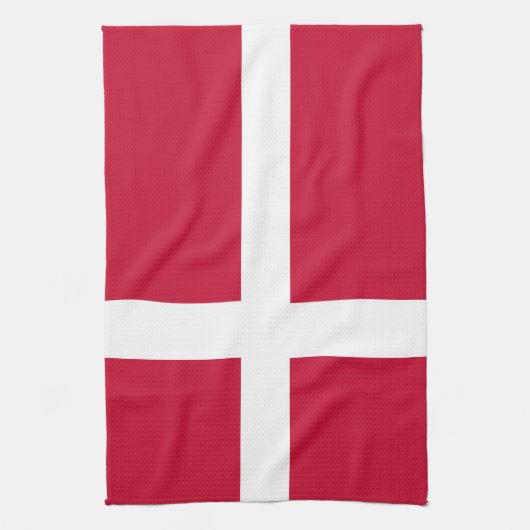 Drapeau Danemark Serviettes de cuisine (Vertical)
