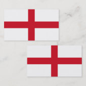 Drapeau d'Angleterre carte de visite (Devant / Derrière)