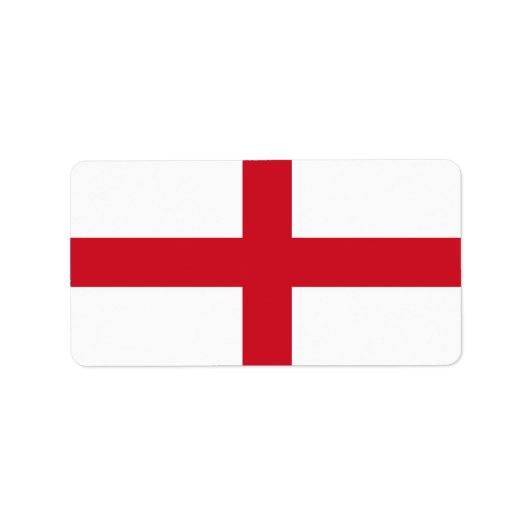 Drapeau d'Angleterre Étiquette (Devant)
