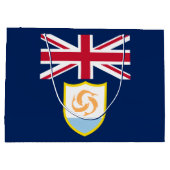 Drapeau d'Anguilla patriotique grand sac cadeau (Dos)