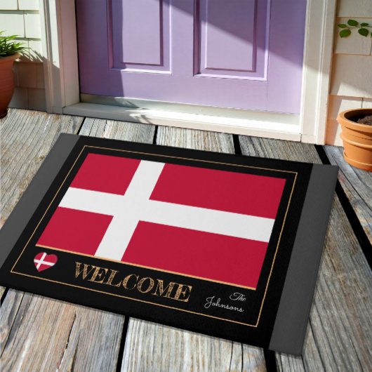 Drapeau danois, Danemark Accueil tapis / sports