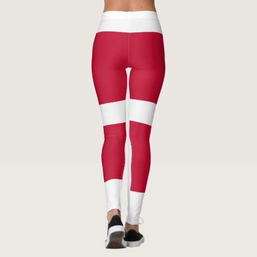 Drapeau danois Leggings (Dos)