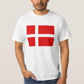 Drapeau danois t-shirts pour le Danemark (Devant)