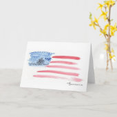 Drapeau d'aquarelle avec carte de note de cimetièr (Fleur jaune)