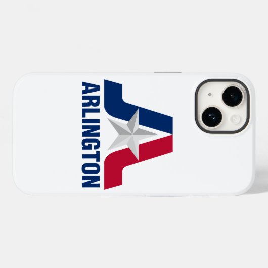 Drapeau d'Arlington, Texas Coque-Mate coque iphone (Verso (horizontal))