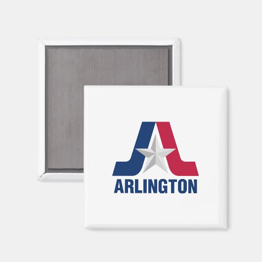 Drapeau d'Arlington, Texas Magnet (Recto/Verso)
