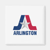 Drapeau d'Arlington, Texas Magnet (Devant)