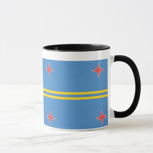 Drapeau d'Aruba Mug (Droite)