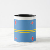Drapeau d'Aruba Mug (Centre)