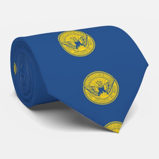 Drapeau d'Atlanta, Cravate de Géorgie (Roulé)