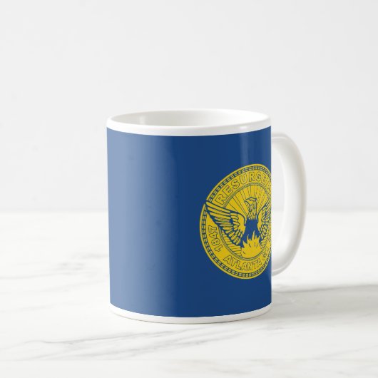 Drapeau d'Atlanta, Géorgie Coffee Mug (Devant droit)