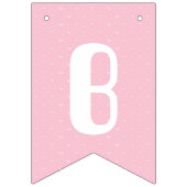 Drapeau de baby shower avec éléphant pour fille (Deuxième drapeau)